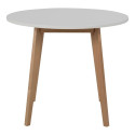 Table ronde en bois blanc 90cm STELLA