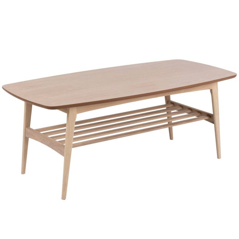 Table basse contemporaine en bois clair YODA