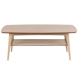 Table basse contemporaine en bois clair YODA