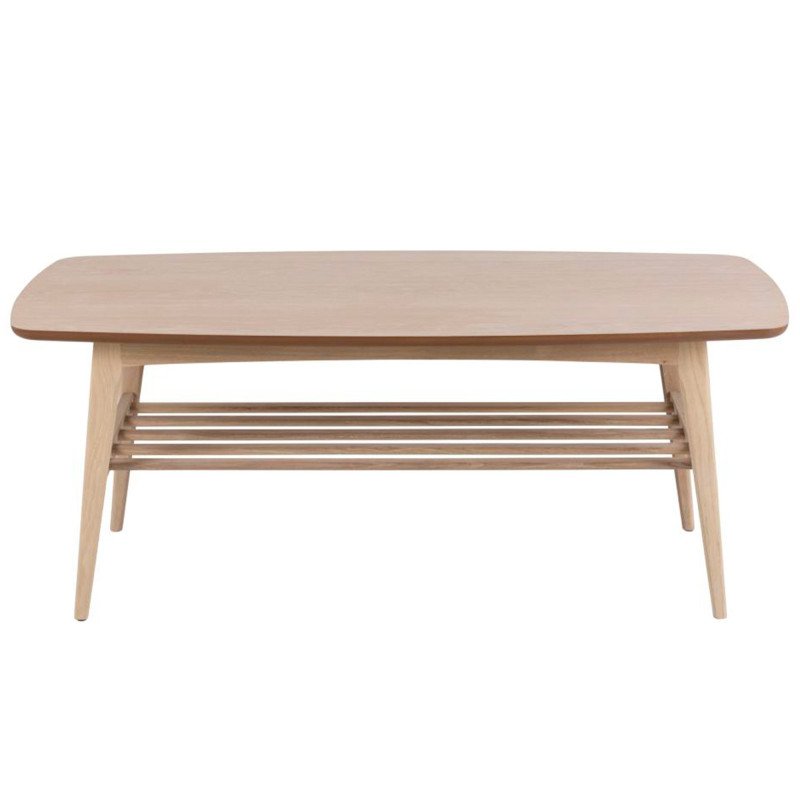 Table basse contemporaine en bois clair YODA