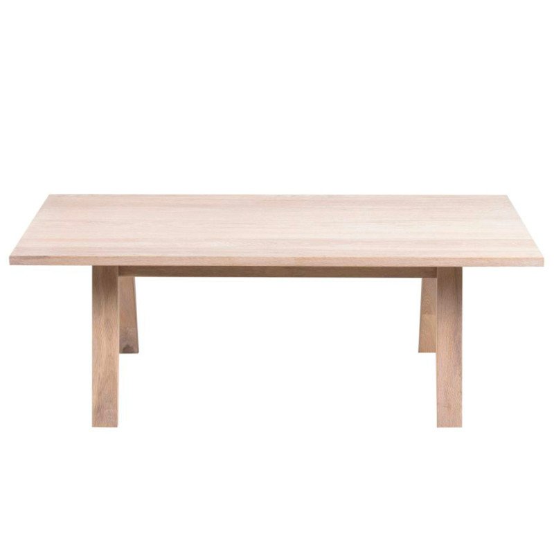 Table basse rectangulaire en bois de chêne LINA