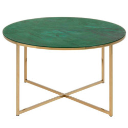 Table basse en marbre ronde 80cm AMINA