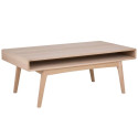 Table basse rectangulaire en bois 130x70cm avec niche MARTI