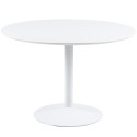 Table à manger blanche ronde 110cm PALMAS