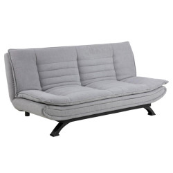 Canapé Convertible 2 places Design - Gris 160x112 cm - ATLAS