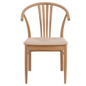 Lot de 2 chaises style rétro en bois WORK