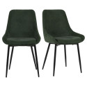 Lot de 2 chaises velours- ZAIPO