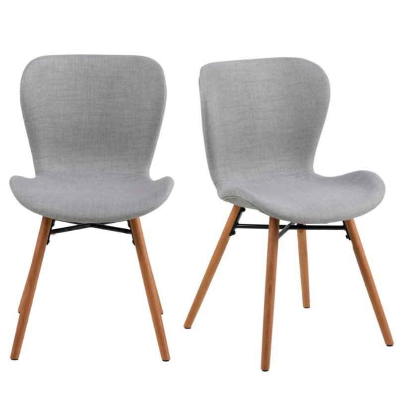 Lot de 2 chaises design en tissu MATILDA