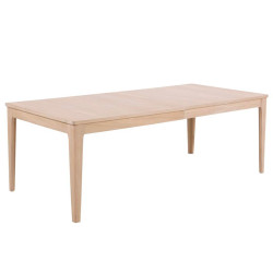 Table à manger 6-8 personnes en bois de chêne WOODEN