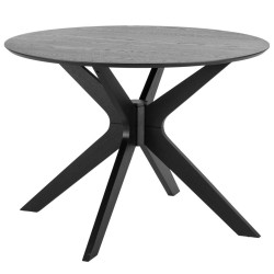 Table à manger ronde en bois 105cm et pied en étoile DONKA