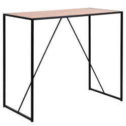 Table de bar 120x60cm en bois et métal SEAT