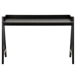 Bureau moderne minimaliste 126cm en bois noir MIZU