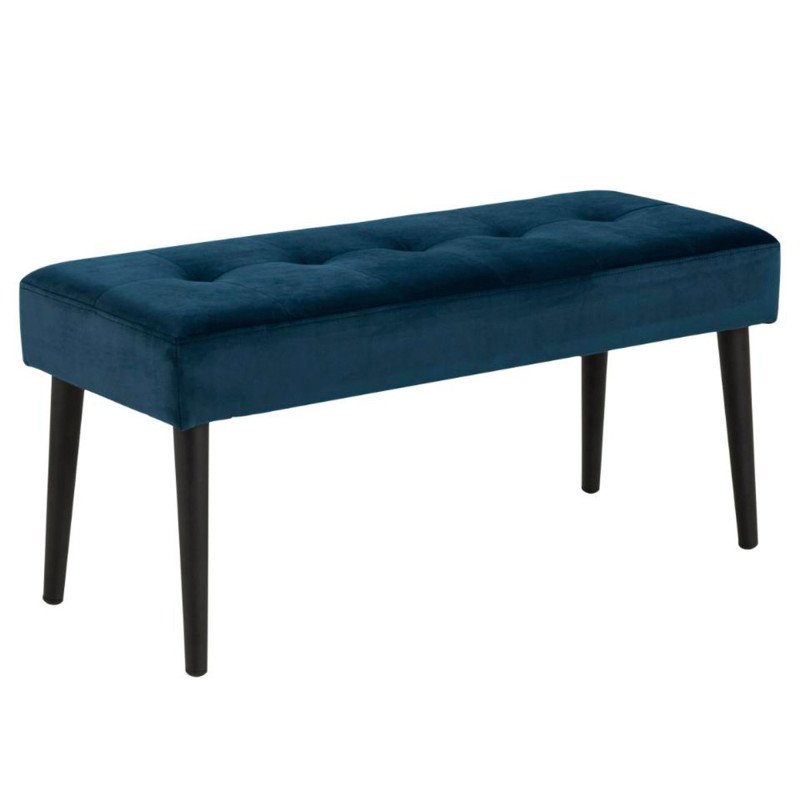 Banc contemporain en velours matelassé GLORE