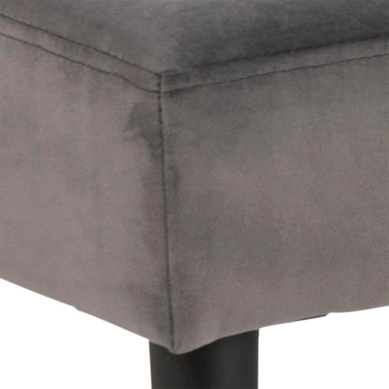 Banc contemporain en velours matelassé GLORE