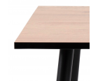 Table à manger carrée 80cm en bois WILLA