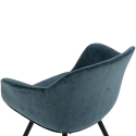 Chaise moderne en tissu bleu NOLLA