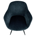 Chaise moderne en tissu bleu NOLLA
