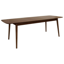 Table à manger extensible en bois foncé MONATRE