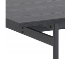 Table à manger en bois noir 200x90cm BLACK