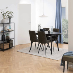 Lot de 2 chaises en simili style rétro WAY