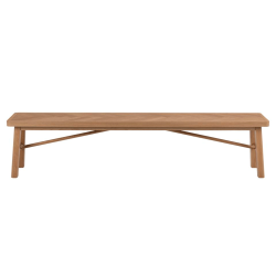 Banc moderne 200cm en bois de chêne massif GALO