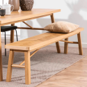 Banc moderne 200cm en bois massif GALO