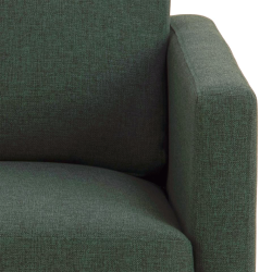 Fauteuil scandinave en tissu pieds bois STELAR