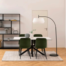 Lot de 2 chaises en velours DELMA