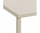 Table basse minimaliste en métal beige 90x60cm CASTLE