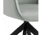 Chaise moderne avec accoudoirs en tissu AURORE