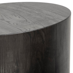 Tables basses ovale effet bois gris NICKY