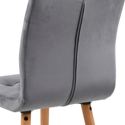 Lot de 2 chaises design en velours FRIKA