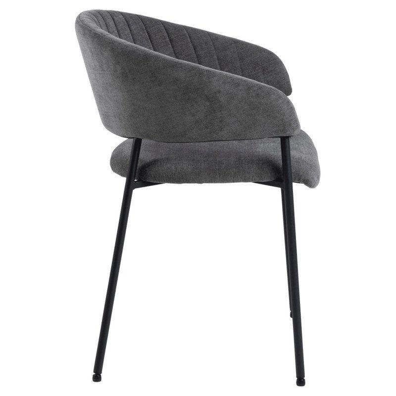 Lot de 2 chaises contemporaines en tissu ANNIE