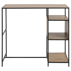 Bureau haut avec niche en bois et métal SEA