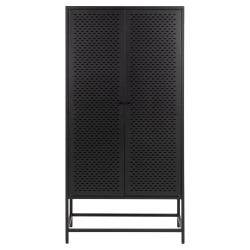 Buffet haut 2 portes en métal style contemporain CASTLE