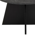 Table basse ronde en marbre noire ALEXE