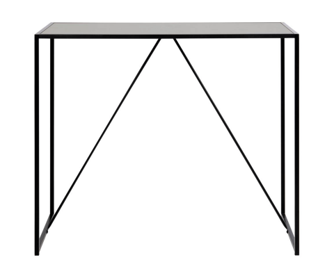 Table de bar 120x60cm en métal noir SEA
