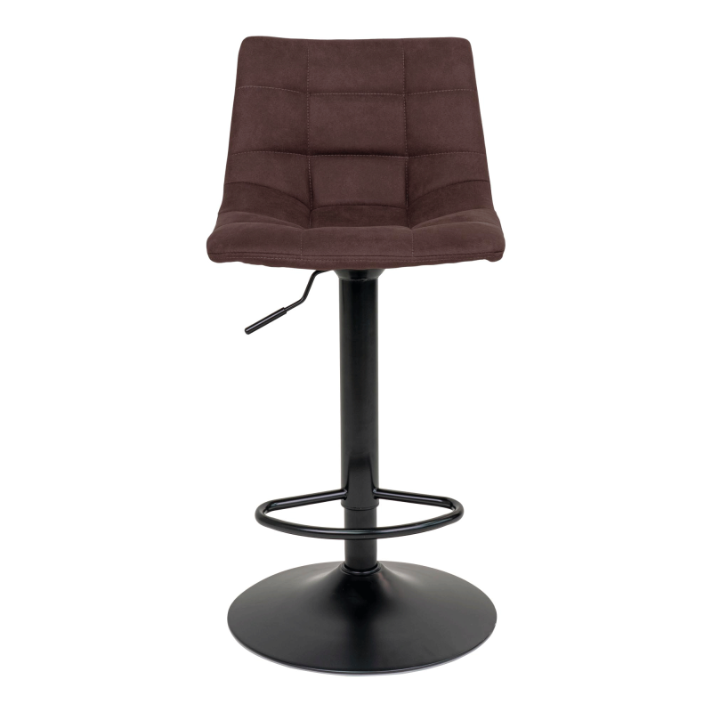 Tabouret de bar en tissu avec pieds noirs WESTERN