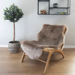 Chaise en teck et en rotin naturel HOPALE