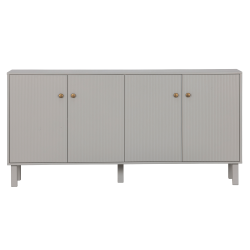 Buffet moderne en bois de pin et métal de couleur grise MADO