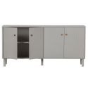 Buffet moderne en bois de pin et métal de couleur grise MADO
