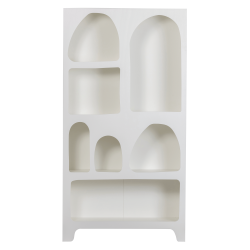 Etagère design avec trous en bois blanc CAMI