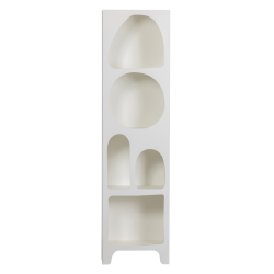 Colonne design en bois blanc avec trous CAMI