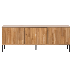 Meuble TV 150cm en bois de chêne FSC 3 portes MAY