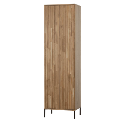 Grande armoire haute en bois de chêne naturel MAY