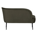Fauteuil lounge droite en velours FALYRE