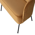 Fauteuil lounge droite en velours FALYRE