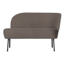 Fauteuil lounge droite en velours FALYRE