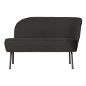 Fauteuil lounge droite en velours FALYRE