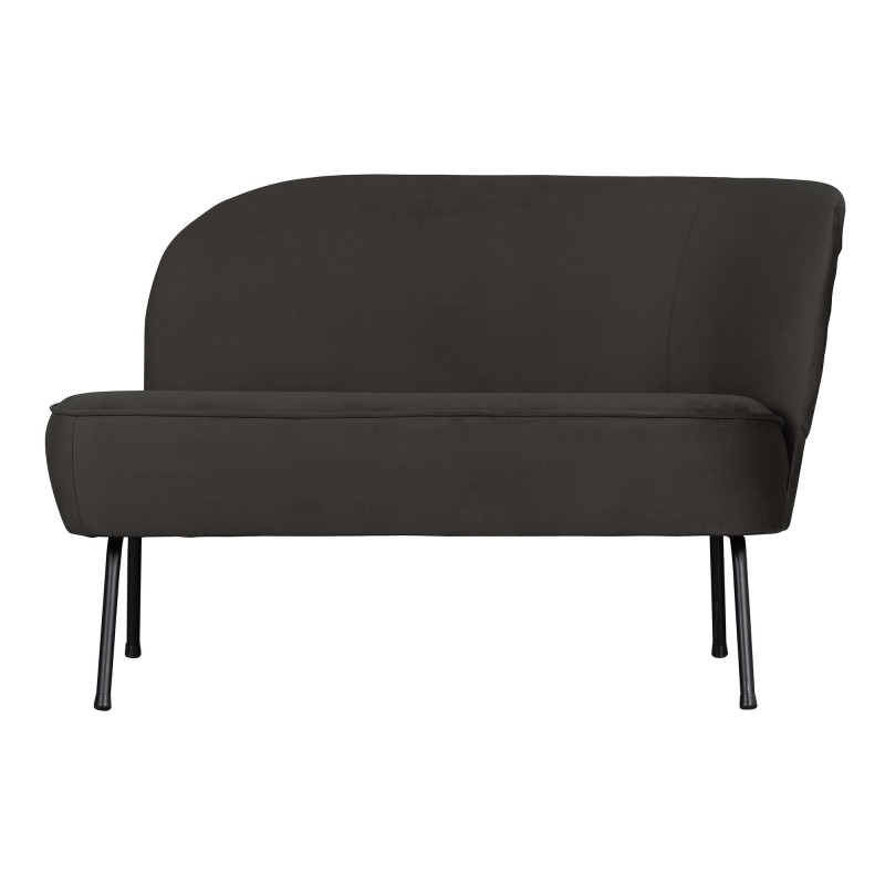 Fauteuil lounge droite en velours FALYRE